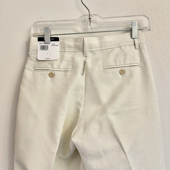 Van Heusen Studio‎ Women Size 14 NWT Capri Slacks/Pants Linen Blend with Pockets - Picture 8 of 12
